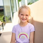 Charly Transparent dusky pink/Peach