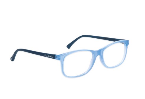 Alex denim lichtblauw / donkerblauw half transparant