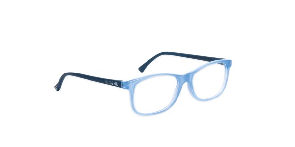 Alex denim lichtblauw / donkerblauw half transparant